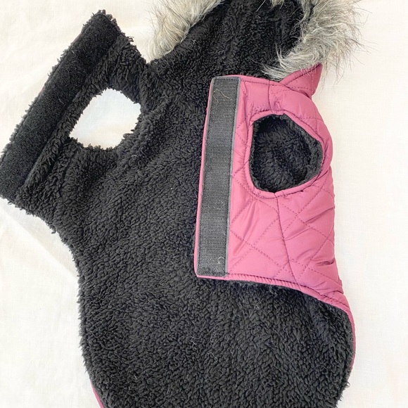 Bailey & Bella Quilted Purple Dog Parka Jacket - Picture 5 of 15